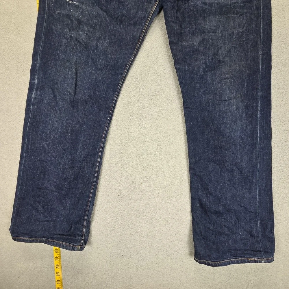 Levis Selvedge Jeans Mens Blue‎ Dark Wash Straight Regular Fits 31x29
